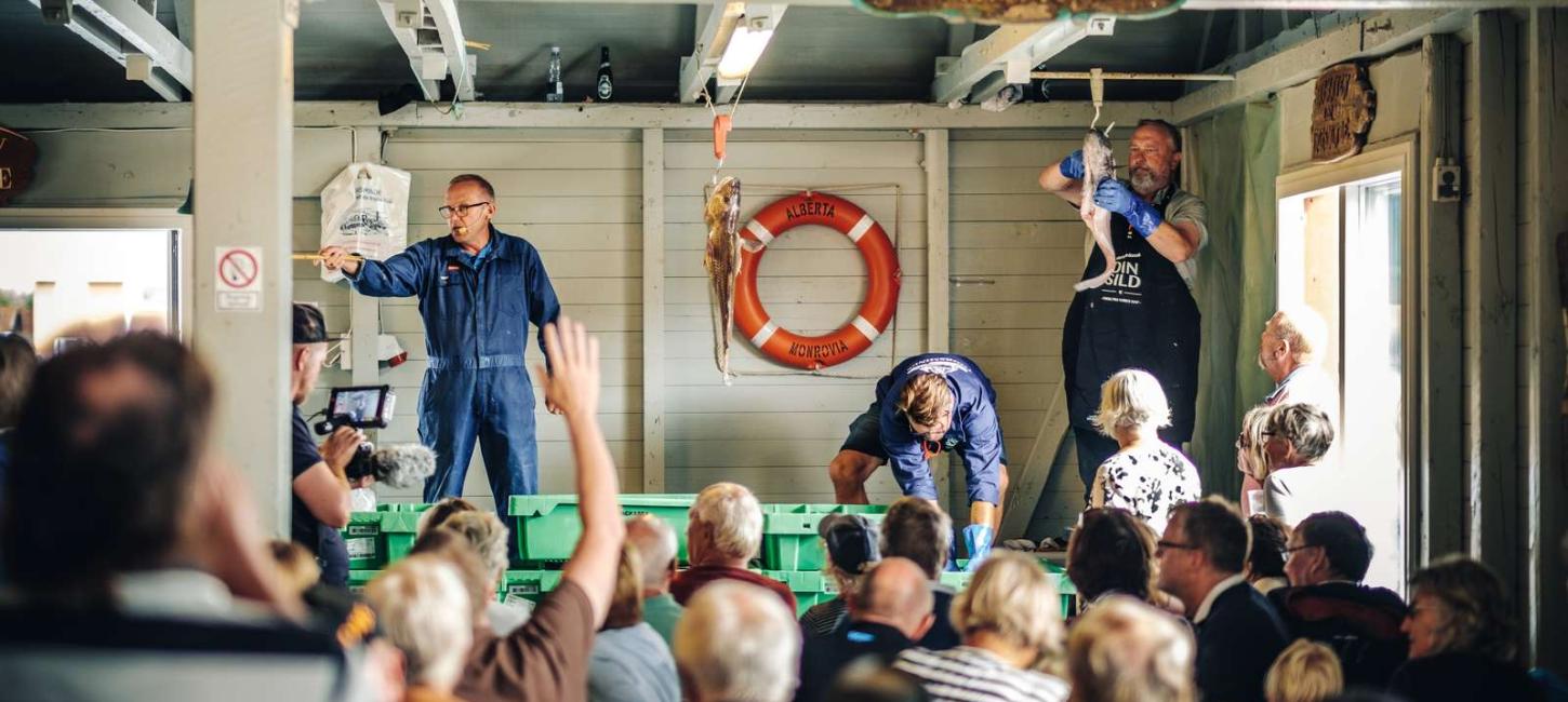 Fiskeauktion i Thorsminde